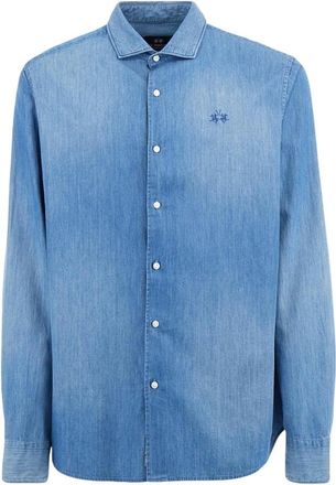 La Martina Camicia in denim Innocent - - Shirts - Uomo - Blu - S