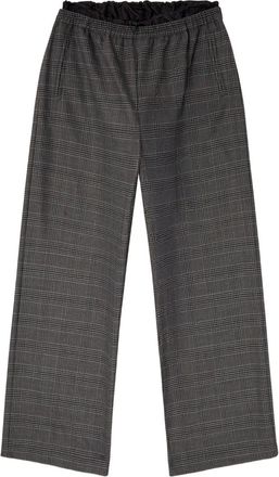 Diesel Pantaloni dritti a quadri con vita elasticizzata - Nero