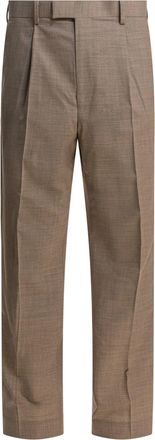 Auralee Wool Pants Trousers Beige-Uomo