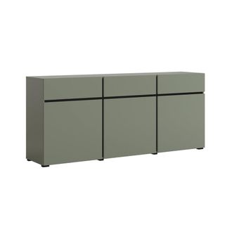 Petits Meubles Buf&eacute; 3 puertas 3 cajones paneles laminados verde