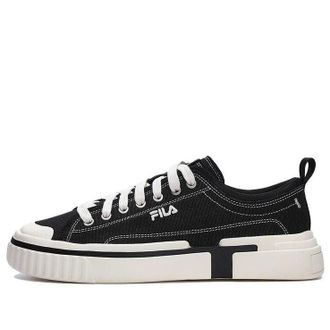 Fila (WMNS) FILA Canvas Low Skate Shoes Black White F12M322305FBK