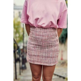 La petite &eacute;toile Korte rechte tweed rok JESSIE