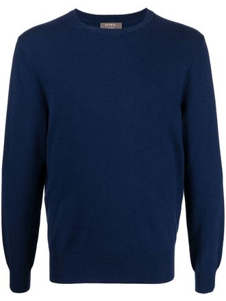 N.Peal The Oxford cashmere jumper - unisex - Organic Cashmere - L - Blue