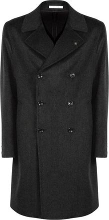 Tagliatore Lange Jas van Scheerwol - Heren - Mantel - Grijs - XL - Wol - Jassen