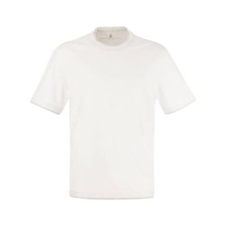Brunello Cucinelli Hombre, Camisetas, Blanco, Talla: S