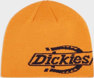 Dickies Mens Summerdale Logo Beanie Orange Black - Size: ONE size