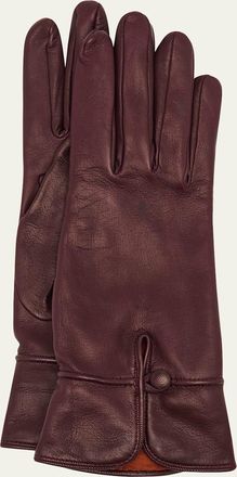 Loro Piana Helena Plonge Leather Gloves