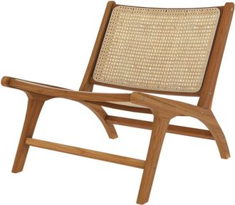 Rendez-Vous D&eacute;co Sill&oacute;n de teca y rat&aacute;n natural