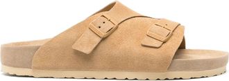 Birkenstock Su&egrave;de Leren Sandalen - Dames - Sandalen - Beige - 38 EU - Su&egrave;de - Schoenen
