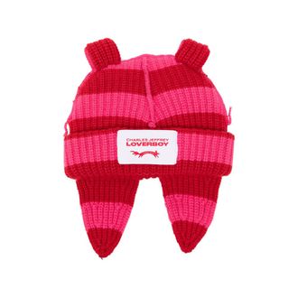 Charles Jeffrey Loverboy Chunky Rabbit Striped Beanie Hat