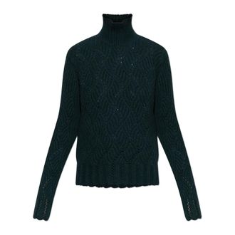 Etro Etro, Cashmere Knitwear, female, Green, Size: XS Cashmere turtleneck