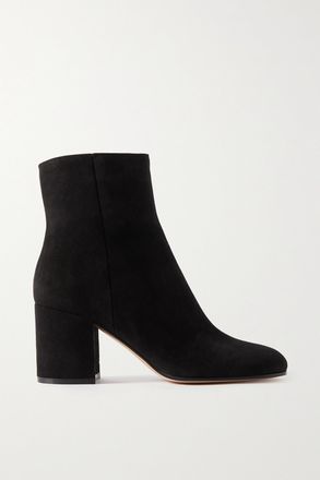 Gianvito Rossi Stivaletti In Camoscio Joelle 70 - Nero