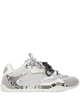 Pinko Sneakers con logo e lacci - Grigio