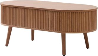 Nordlys Mesa de centro en madera con almacenamiento