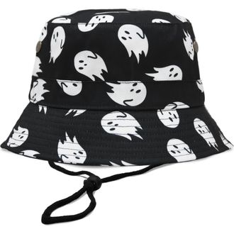 Dalix Ghost Bucket Hat in Black at Nordstrom, Size X-Large