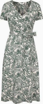 Mountain Warehouse Womens Mountain Warehouse Womens/Ladies Santorini Floral Wrap Midi Dress - Green - Size: 16