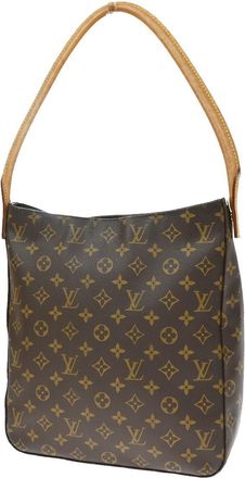 Louis Vuitton Looping Monogram Canvas Brown Canvas Handbag (Pre-Owned)