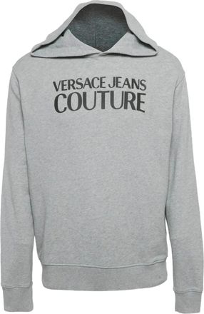 Versace Felpa con cappuccio e logo - Grigio