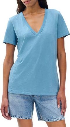 Rag & Bone The Slub V-Neck T-Shirt in Fog Blue at Nordstrom Rack, Size X-Large Regular