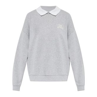 The Upside Pascal Collared Sweatshirt - Dames - Sweatshirts - Grijs - L - Katoen - Hoodies & sweatvesten