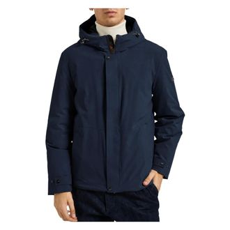 H&egrave;SKIMO Parka - Heren - Jassen - Blauw - Maat: M Nylon