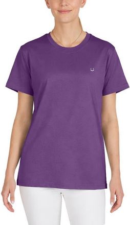 Dalix Womens Lil Smile Jersey Relaxed Tee in Purple at Nordstrom, Size Xx-Large