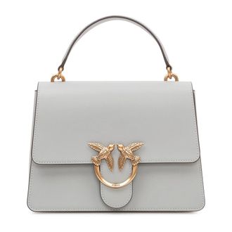 Pinko Handbags, female, Gray, Size: ONE SIZE Love One Classic Handbag