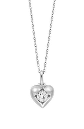 Bony Levy Icon Diamond Heart Pendant Necklace in 18K White Gold at Nordstrom
