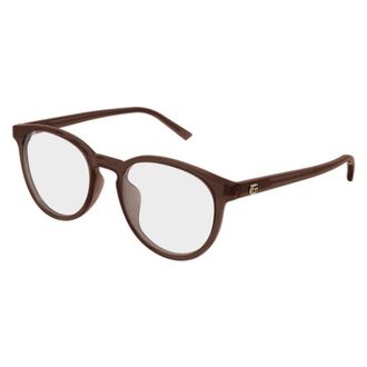Gucci Ronde Optische Montuur - unisex - Brillen - Bruin - 51 MM - Accessoires