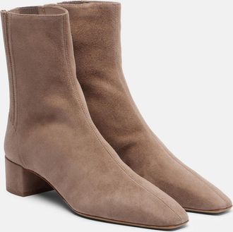 Aquazzura Saint Honor&eacute; 35 suede ankle boots