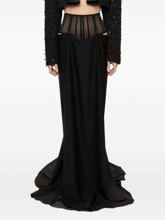 Nissa Gonna lunga in tulle - Nero