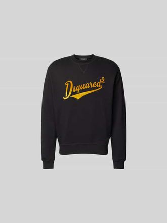 Dsquared2 Sweatshirt mit Label-Print in Black, Gr&ouml;&szlig;e S
