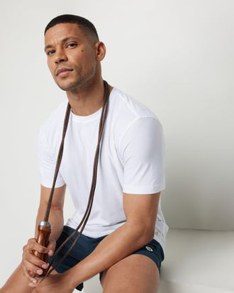 Vuori Clothing Strato Tech T-Shirt | White | XS, Size Extra Small