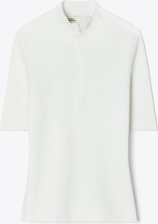 Tory Burch Womens Half-Zip Crewneck Sweater, size XS