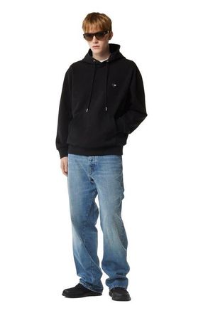 MCM Essential Logo Patch Ponte Hoodie in Black at Nordstrom, Size X-Large