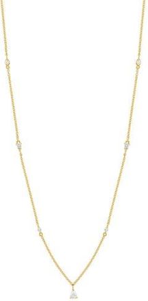 Bony Levy Maya Diamond Station Pendant Necklace in 18Ky at Nordstrom Rack
