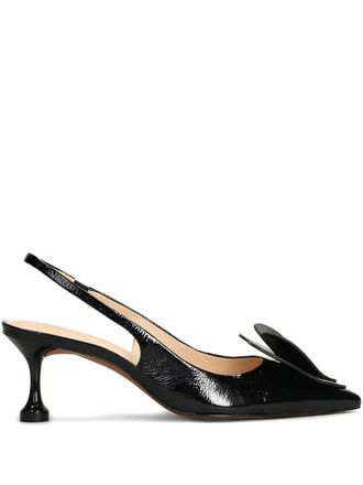 Guilhermina heart-appliqué pumps - Black