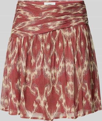 BA&SH Minirock mit gelegten Falten Modell MINA in Bordeaux, Gr&ouml;&szlig;e 34