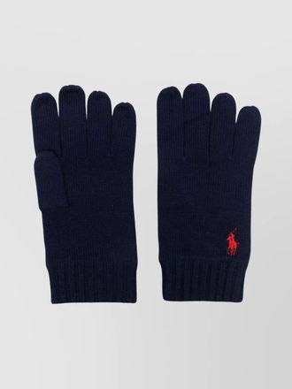 Ralph Lauren ribbed wool gloves