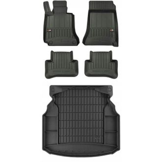 OEM Set Alfombrillas De Goma 3d Mercedes C W204 Sed&aacute;n 2007-2014