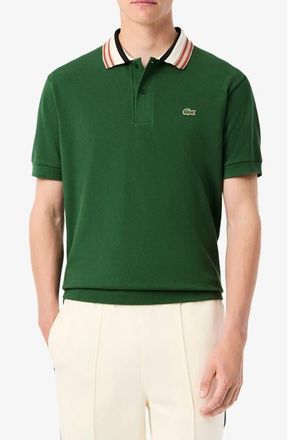 Lacoste Classic Fit Cotton Piqu&eacute; Polo in Green at Nordstrom, Size 6