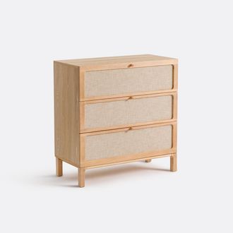 La Redoute Interieurs Commode met 3 laden, essenfineer en linnen, Esmara