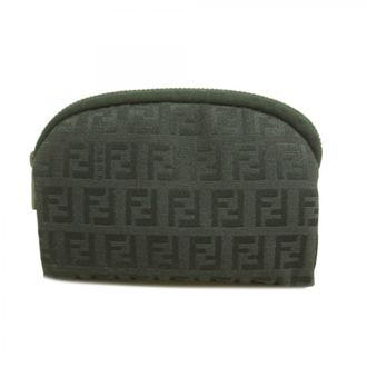 Fendi Black Nylon Canvas Pouch (Pre-Owned)
