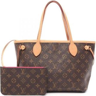 Louis Vuitton Pre-owned Neverfull Monogram Tote Bag - Dames - Vintage Shopper - Bruin - ONE Size - Leer - Vintage