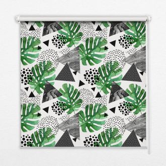 Tulup Tenda A Rullo Interna Per Finestra - Tenda Filtrante Luce - Tenda Privacy - Tenda Decorativa Rettangolare - Rullo Per Interni - (100 Cm X 140 Cm) - Fo