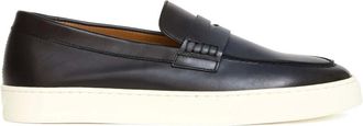 Doucal's Schoenen, Heren, Blauw, 43 EU, Leer, Mocassins met Cassettezool