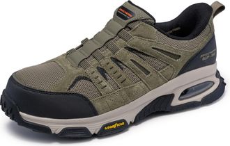 Skechers Mens Skech-air Envoy Cabon Nano Safety Toe Hands Free Slip-in Construction Shoe, Pbbk, 6 UK