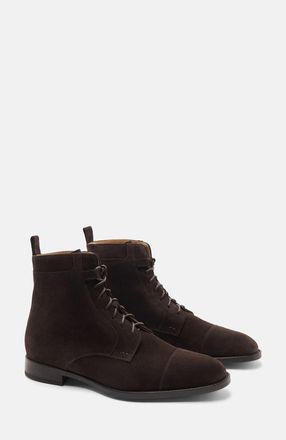 Scarosso Dante Boots in Dark Brown Suede at Nordstrom, Size 40.5