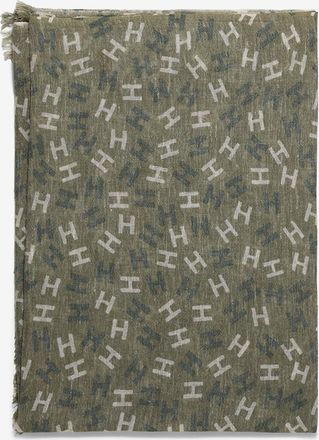 Hemisphere Schal aus Wolle und Leinen Nies