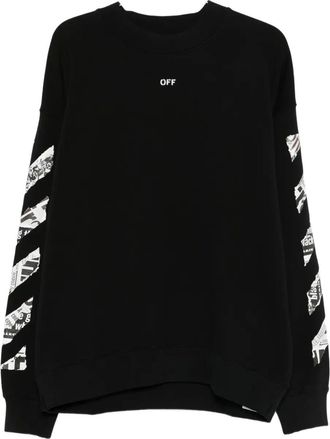 Off-white Felpa con stampa Arrow - Nero